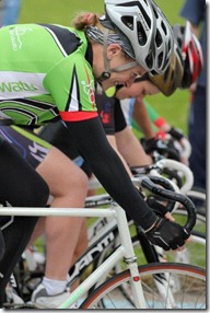  the start line for the Womens scratch race( closest Margaret Leyland, then Teagan Roffe)