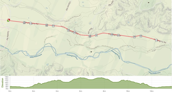 Novice Tour Stage 2 ITT course map